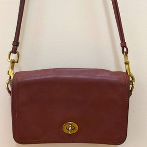 Classic Leather Coach Crossbody